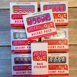 Hello Love Nail Accent Packs & Nail Stickers